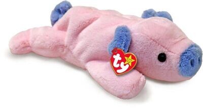 TY Beanie Baby Boo - Squealer II Pig Schwein - Plüschfigur ca. 15 cm