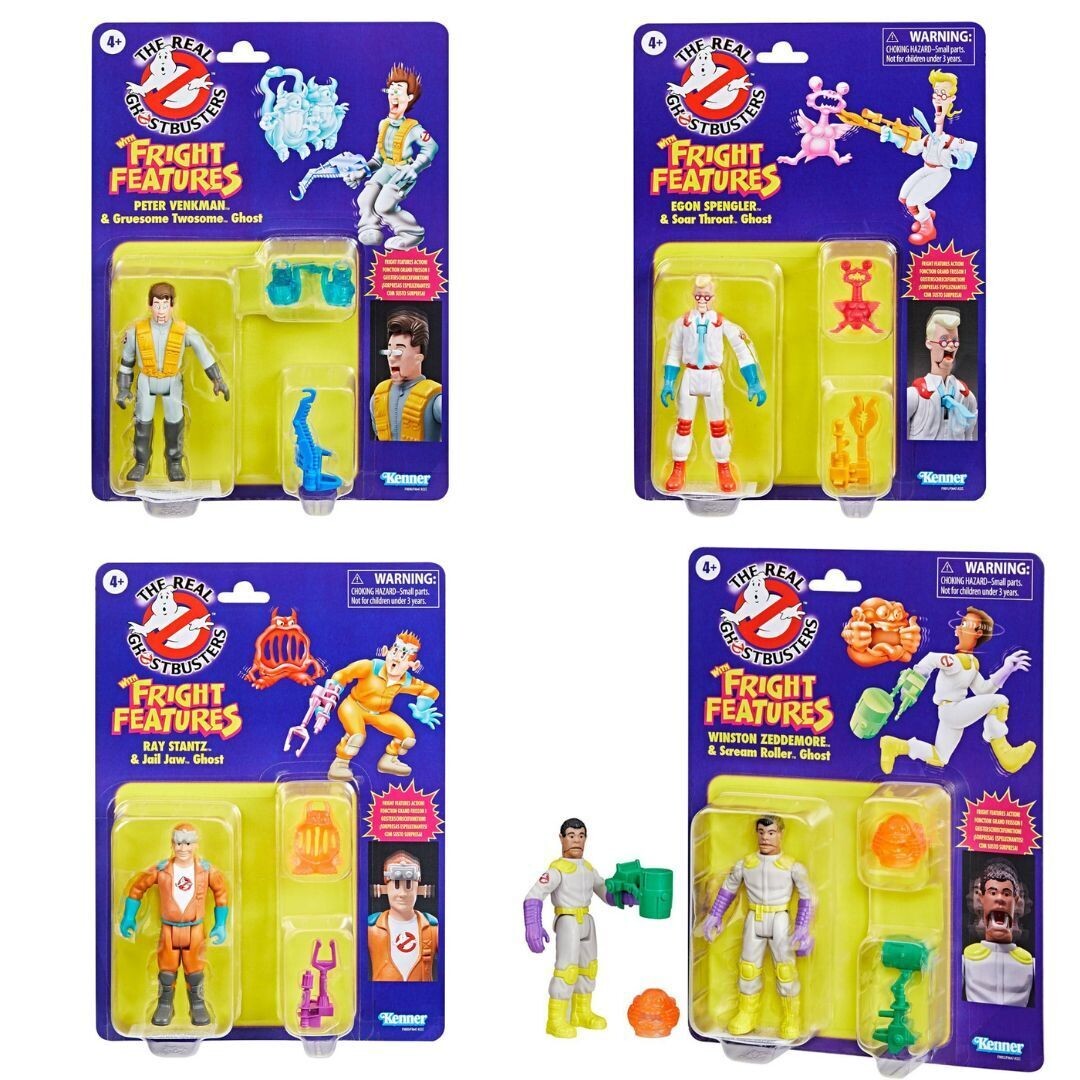 Kenner Classics The Real Ghostbusters Fright Features 4er Set Figuren MOC