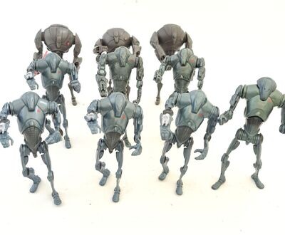 Hasbro Star Wars 10x Super Battle Droids 3,75" Actionfiguren Sammlung lose !