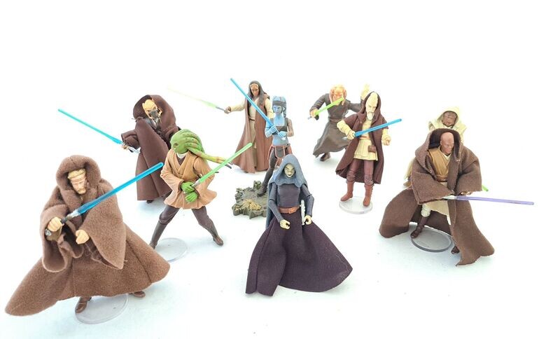 Hasbro Star Wars 10x Jedi´s 3,75" Actionfiguren Konvolut Sammlung lose !