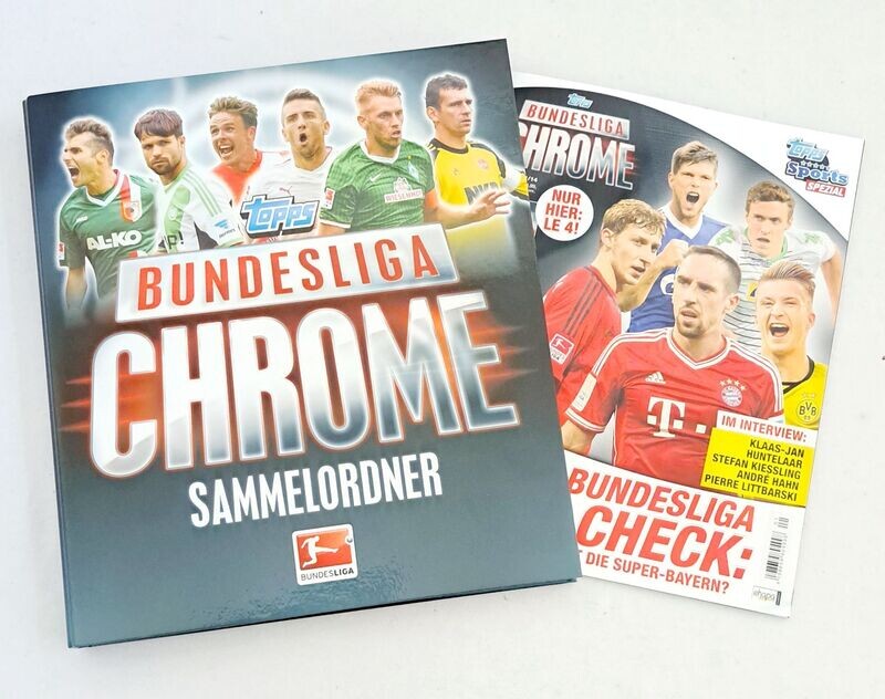 Topps Bundesliga Chrome 2013/14 komplett inkl. Sammelordner & LE !