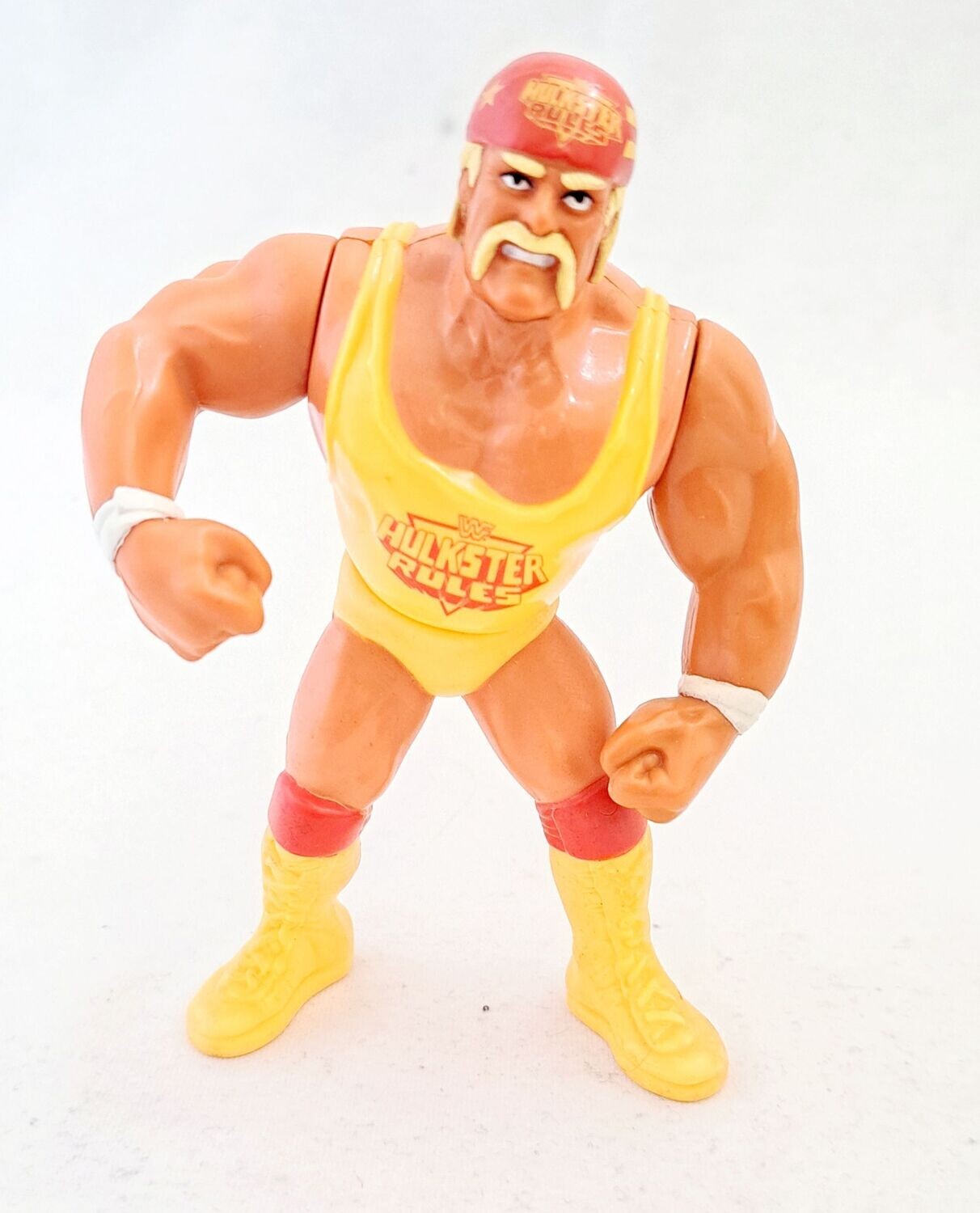 Hasbro WWF Figur 1991 Hulk Hogan "Hulkster Rules" Top-Zustand mit Move !