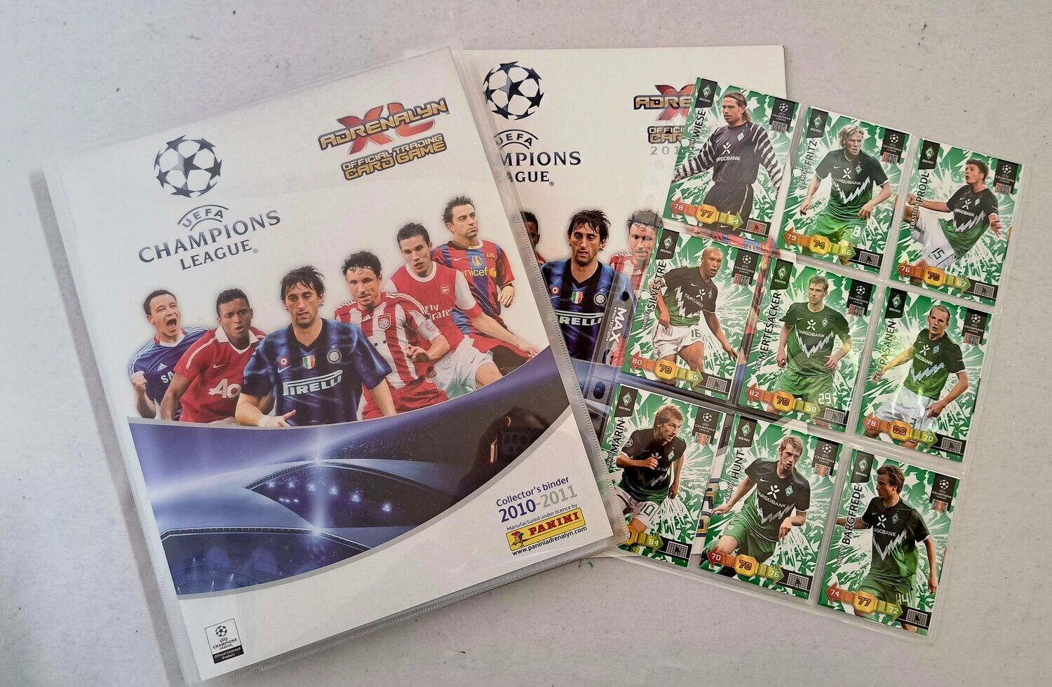 Panini Adrenalyn 2010/11 XL KOMPLETTES SET inkl. Sammelmappe Limitierte Auflage