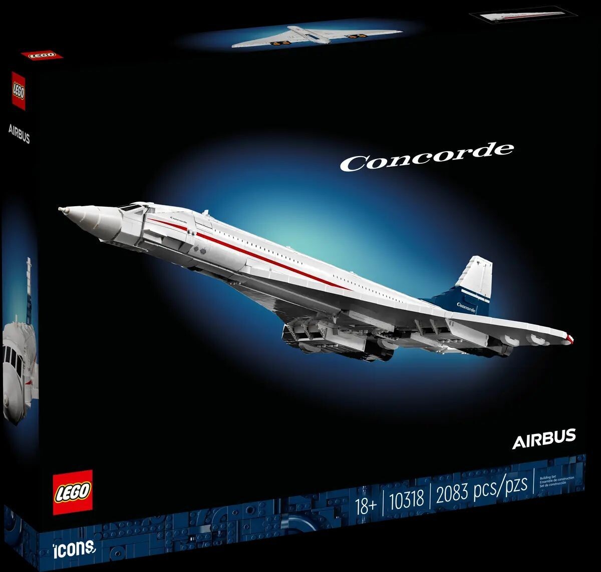 LEGO 10318 Icons Concorde Flugzeug Exclusiv 105 cm Länge NEU & OVP !