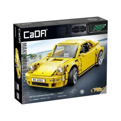 CaDA Porsche RUF Automobile Yellow Bird 1:12 1515 Teile NEU & OVP