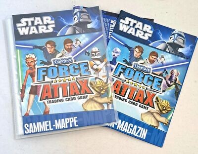 Topps Force Attax The Clone Wars Serie 1 KOMPLETT Sammelmappe Limitierte Auflage