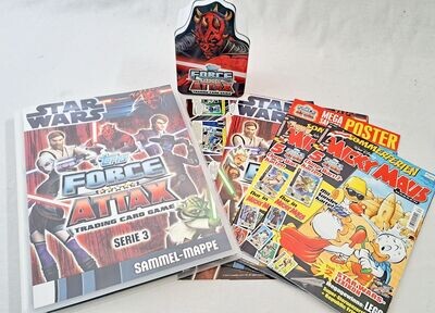 Topps Force Attax The Clone Wars Serie 3 KOMPLETT Sammelmappe Limitierte Auflage