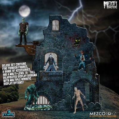 Mezco´s Monsters Tower of Fear Deluxe Box Set 5 Points Actionfiguren