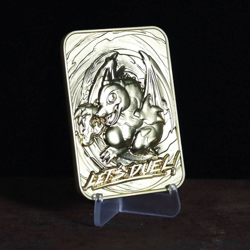 Yu-Gi-Oh! Replik Karte Baby Dragon 24K vergoldet 1:1 inkl. Ständer Limited !