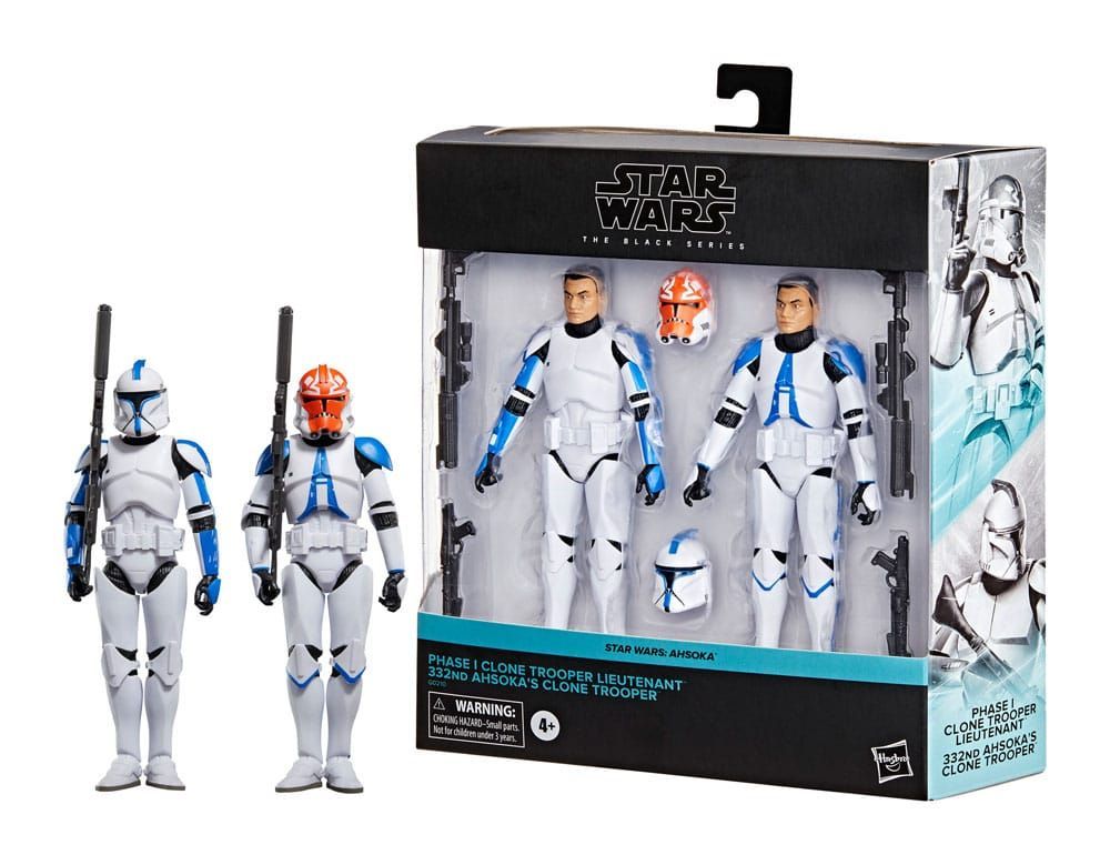 Star Wars Ahsoka Black Series Actionfiguren 2er-Pack Phase I Clone Trooper OVP