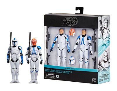 Star Wars Ahsoka Black Series Actionfiguren 2er-Pack Phase I Clone Trooper OVP