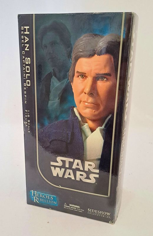 Sideshow Collectibles Star Wars Heroes Rebellion Han Solo Figur Bespin in OVP !