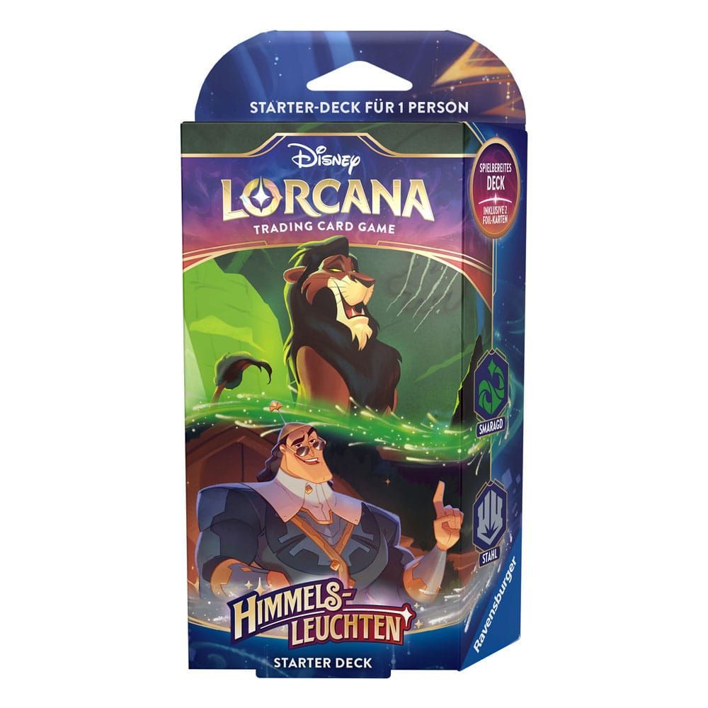 Disney Lorcana TCG Starter Deck Himmelsleuchten Smaragd/Stahl deutsch
