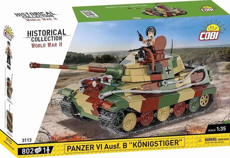 COBI 3113 Historical Collection Panzer VI Königstiger B 802 Teile