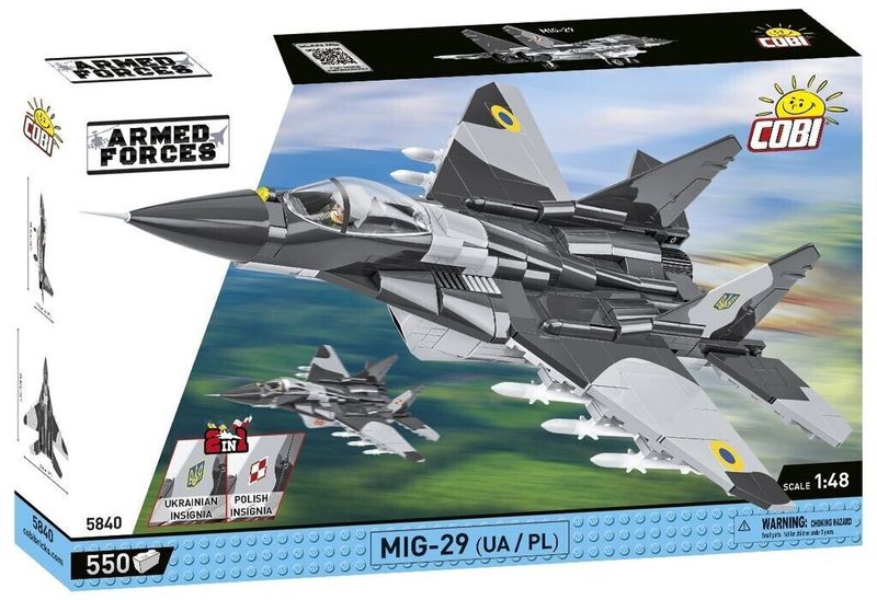COBI 5840 Armed Forces MIG - 29 2in1 UKR/PL 550 Teile Flugzeug