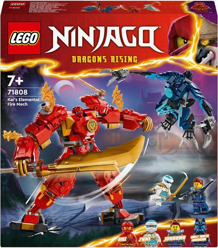 LEGO Ninjago 71808 Kai´s Feuermech 322 tlg. Minifiguren