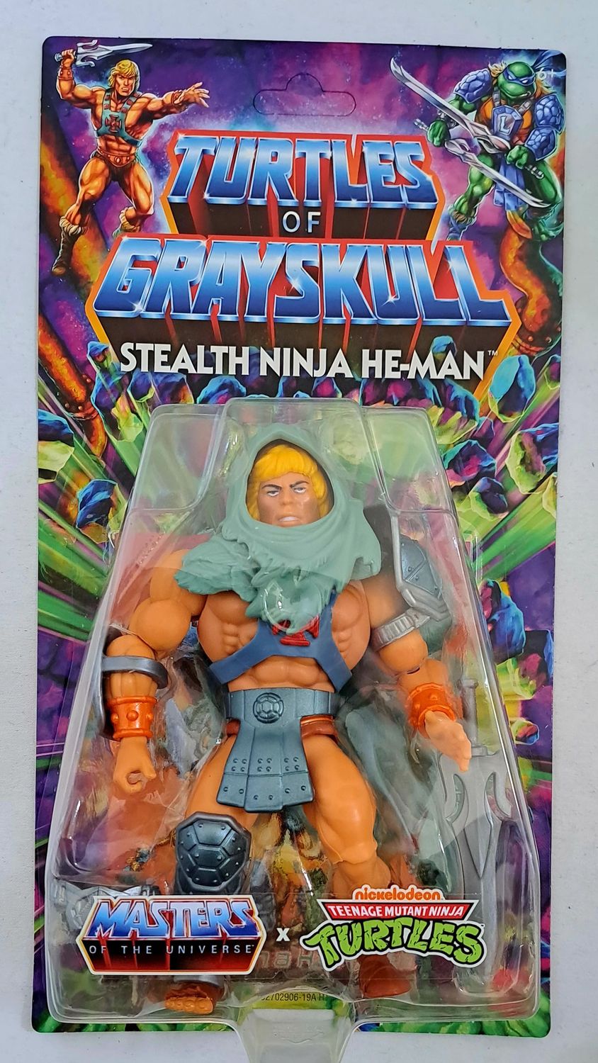 MOTU X TMNT Turtles of Grayskull Stealth Ninja He-Man Actionfigur MOC NEU OVP !