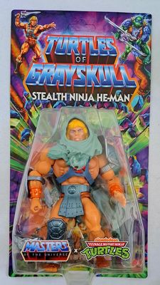 MOTU X TMNT Turtles of Grayskull Stealth Ninja He-Man Actionfigur MOC NEU OVP !