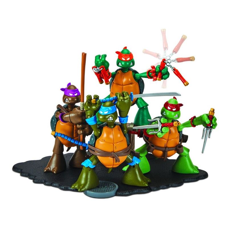 Teenage Mutant Ninja Turtles 10 cm Actionfiguren 40th Anniversary 4er Set MISB !