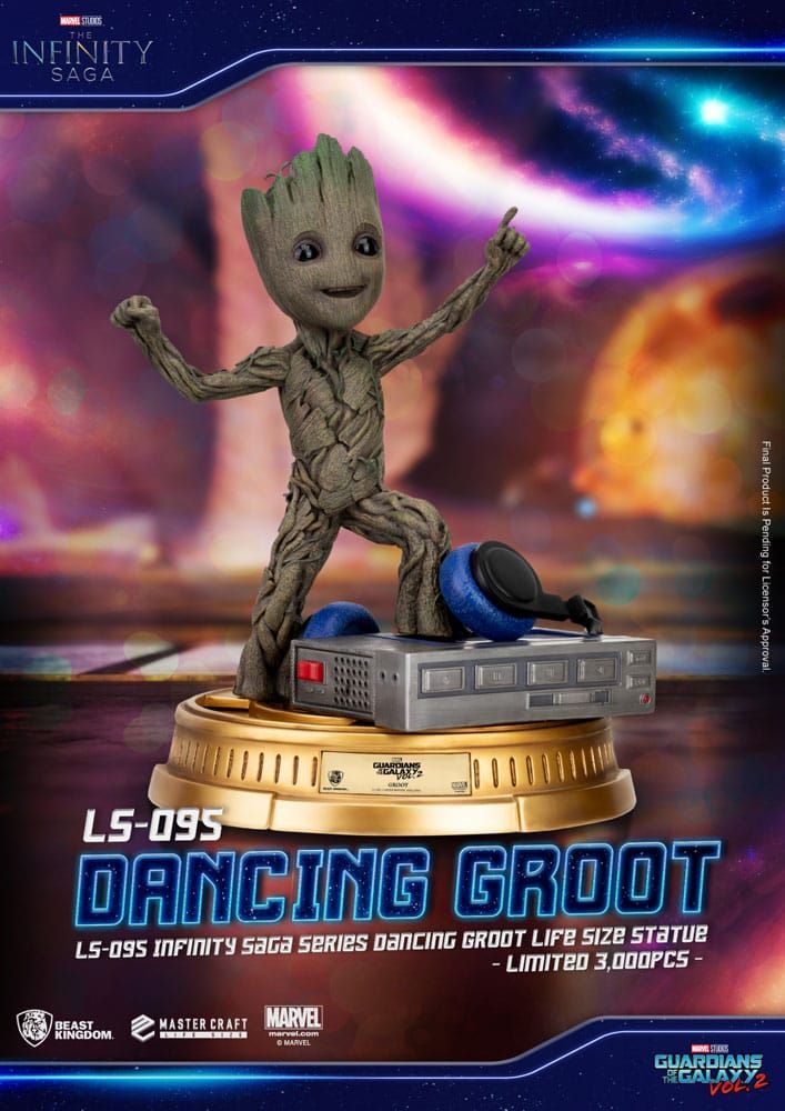 Guardians of the Galaxy 2 Life-Size Statue Dancing Groot Exclusive 32 cm NEU #ds