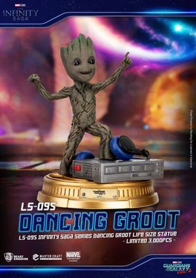 Guardians of the Galaxy 2 Life-Size Statue Dancing Groot Exclusive 32 cm NEU #ds
