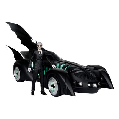 Batman Forever Actionfigur mit Fahrzeug Alfred Pennyworth & Batmobile 79 cm