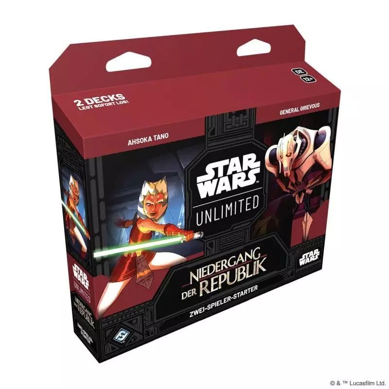 FFG - Star Wars Unlimited Niedergang der Republik Zwei-Spieler Starter DEUTSCH