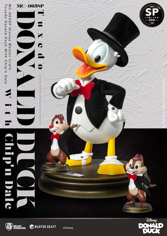 Disney 100th Master Craft Statue Tuxedo Donald Duck (Chip'n und Dale) 40cm #ds