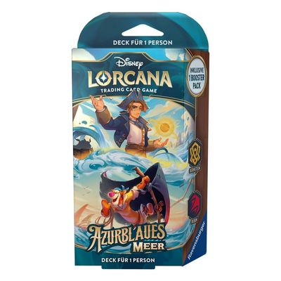 Disney Lorcana TCG Starter Deck Azurblaues Meer Bernstein/Rubin DEUTSCH