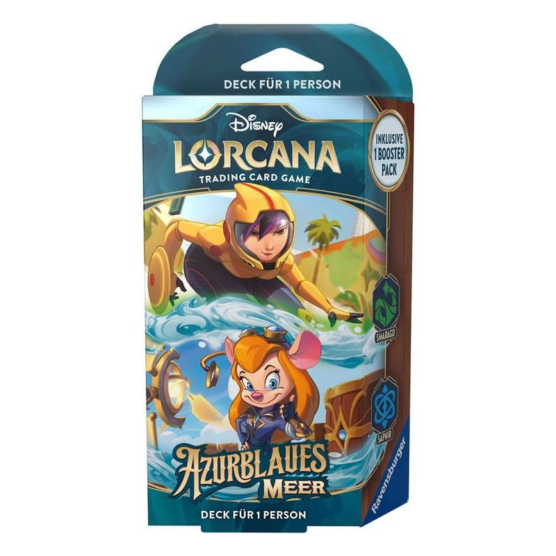 Disney Lorcana TCG Starter Deck Azurblaues Meer Smaragd/Saphir DEUTSCH