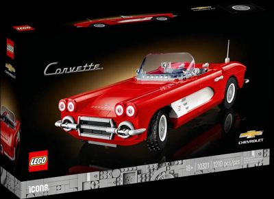 LEGO Icons 10321 Corvette Chevrolet Oldtimer 1210 Teile NEU & OVP !