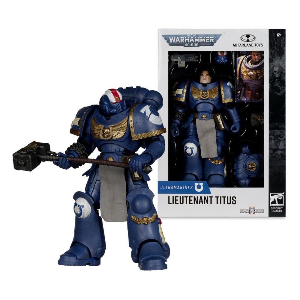 Warhammer 40.000 Actionfigur Ultramarines: Lieutenant Titus 18 cm