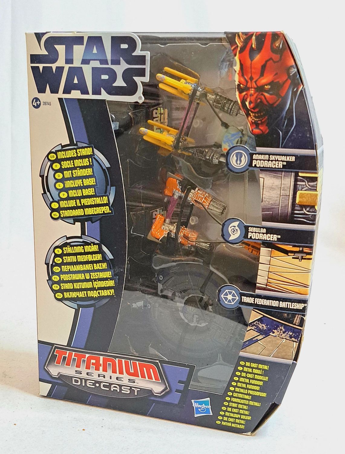 Star Wars Micro Machines Titanium Series Podracer Trade Federation OVP MISB !