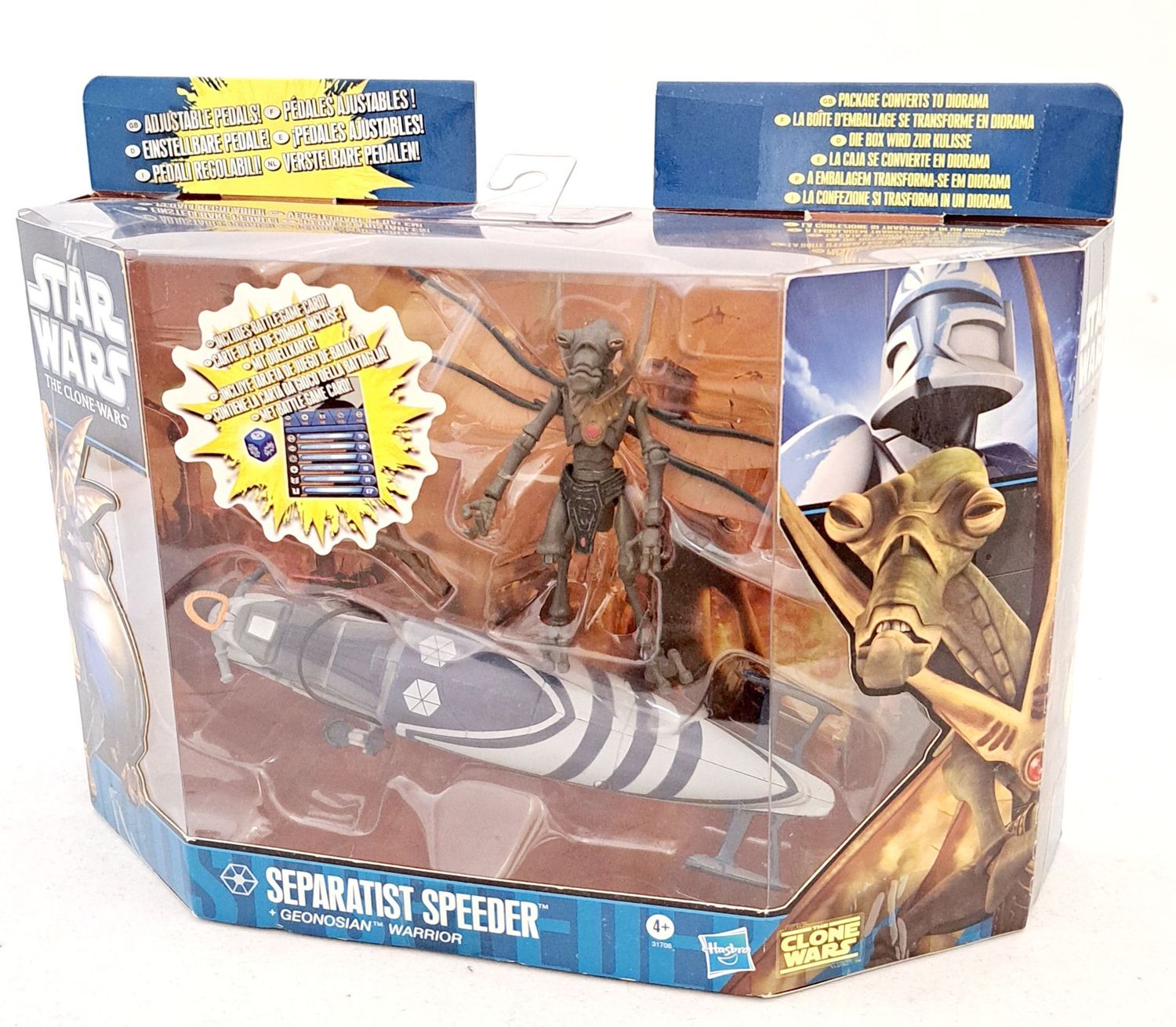 Hasbro Star Wars Clone Wars Separatist Speeder + Geonosian Warrior MISB