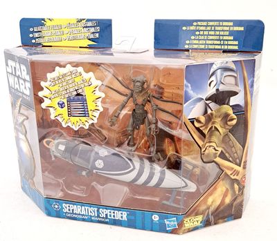 Hasbro Star Wars Clone Wars Separatist Speeder + Geonosian Warrior MISB