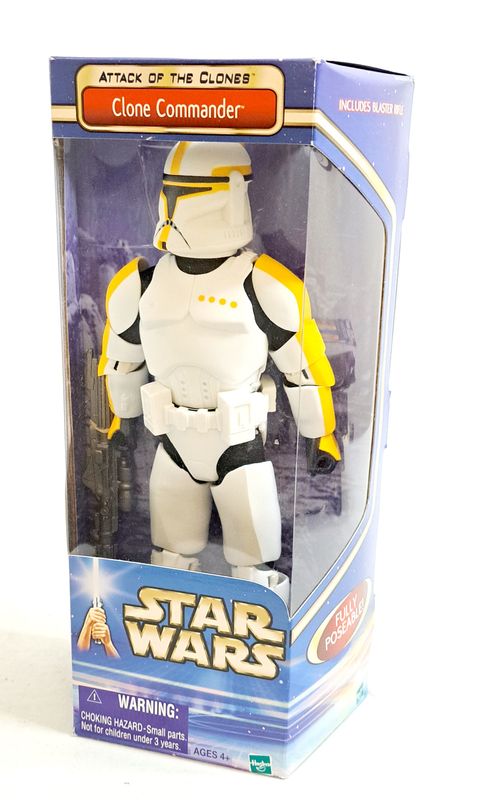 Hasbro Star Wars AOTC Actionfigur 12 Inch Clone Commander 2002 MISB NEU