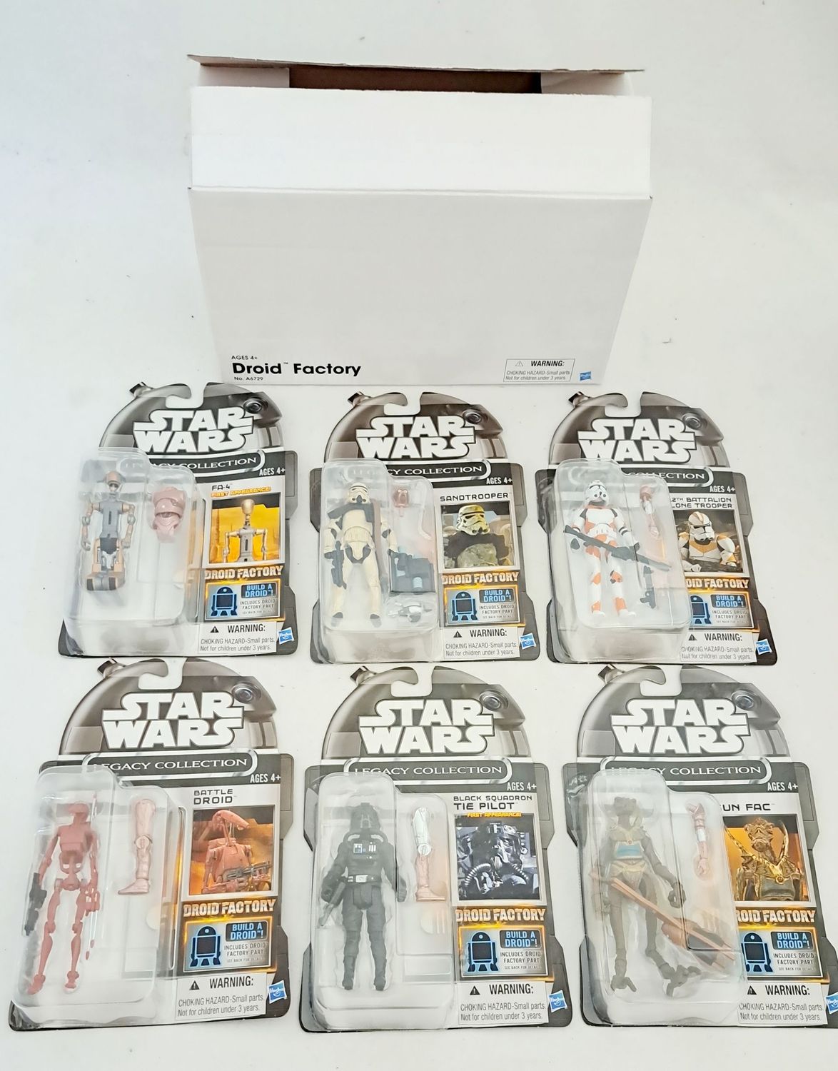 Hasbro Star Wars Legacy Collection Droid Factory Set 6x Figur KOMPLETT MOC OVP !
