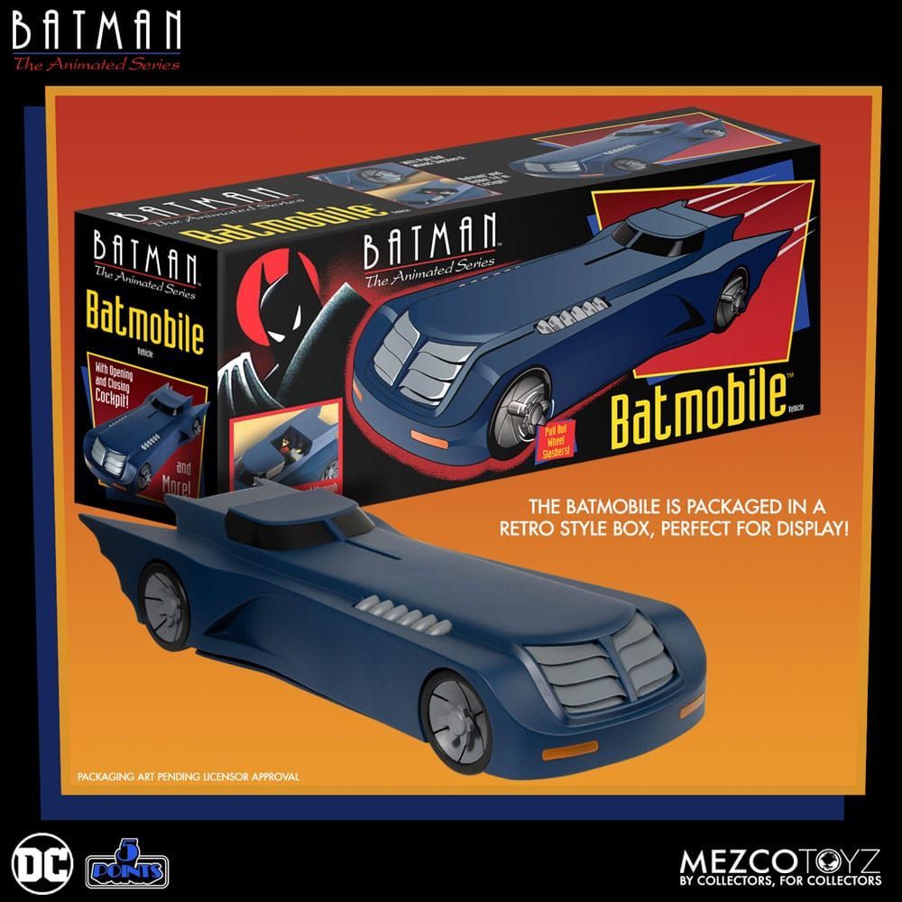 Mezco - DC Comics Fahrzeug Batman: The Animated - The Batmobile MISB