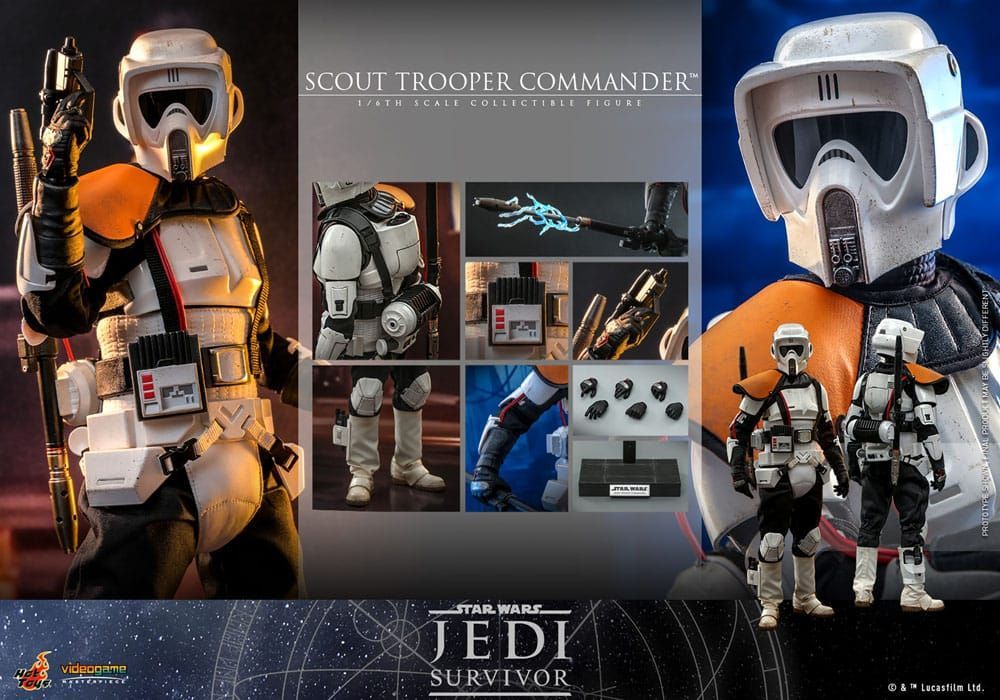 Star Wars: Jedi Survivor Masterpiece Actionfigur 1/6 Scout Trooper Commander #ds