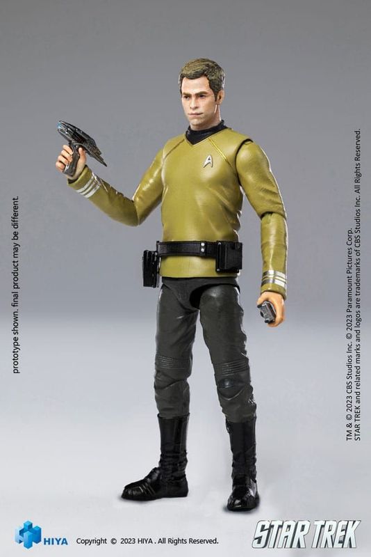 Hiya Star Trek Exquisite Mini Actionfigur 1/18 Star Trek 2009 Kirk 10 cm MOC OVP