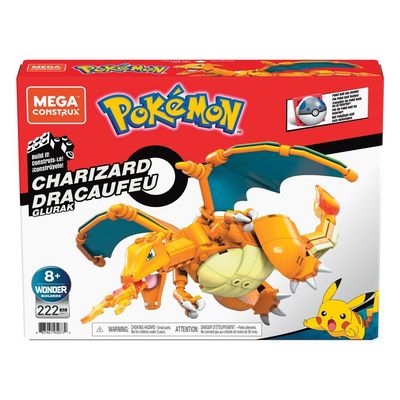 Pokémon Mega Construx Wonder Builders Bauset Glurak 222 Teile 10 cm