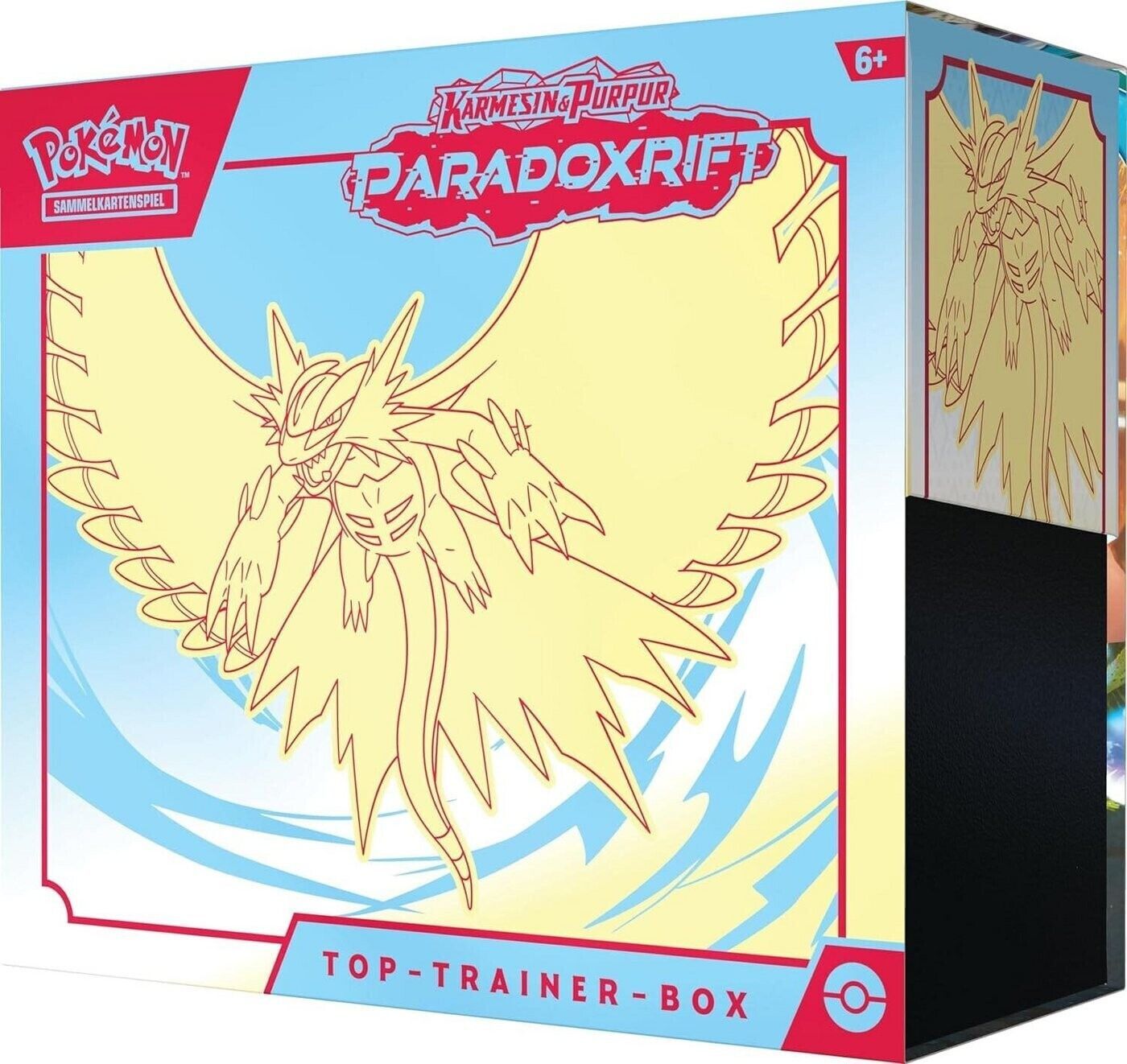 Pokemon Karmesin & Purpur - Paradoxrift Top Trainer Box Brüllschweif deutsch