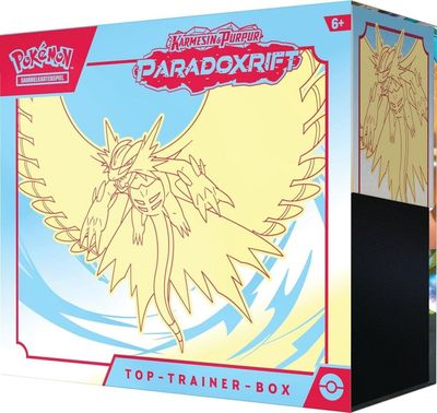 Pokemon Karmesin & Purpur - Paradoxrift Top Trainer Box Brüllschweif deutsch