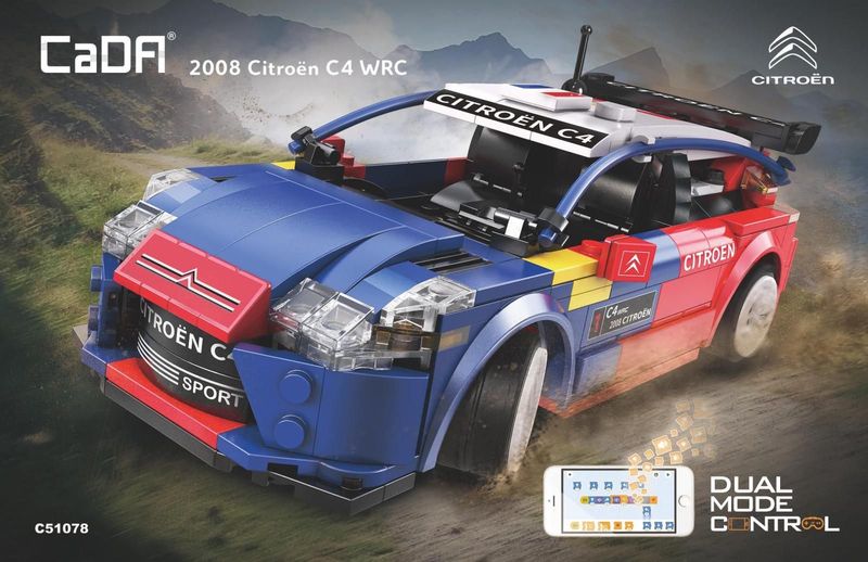 CaDA Citroën C4 WRC Rally Auto 2008 (329 Teile) Dual Mode Controll
