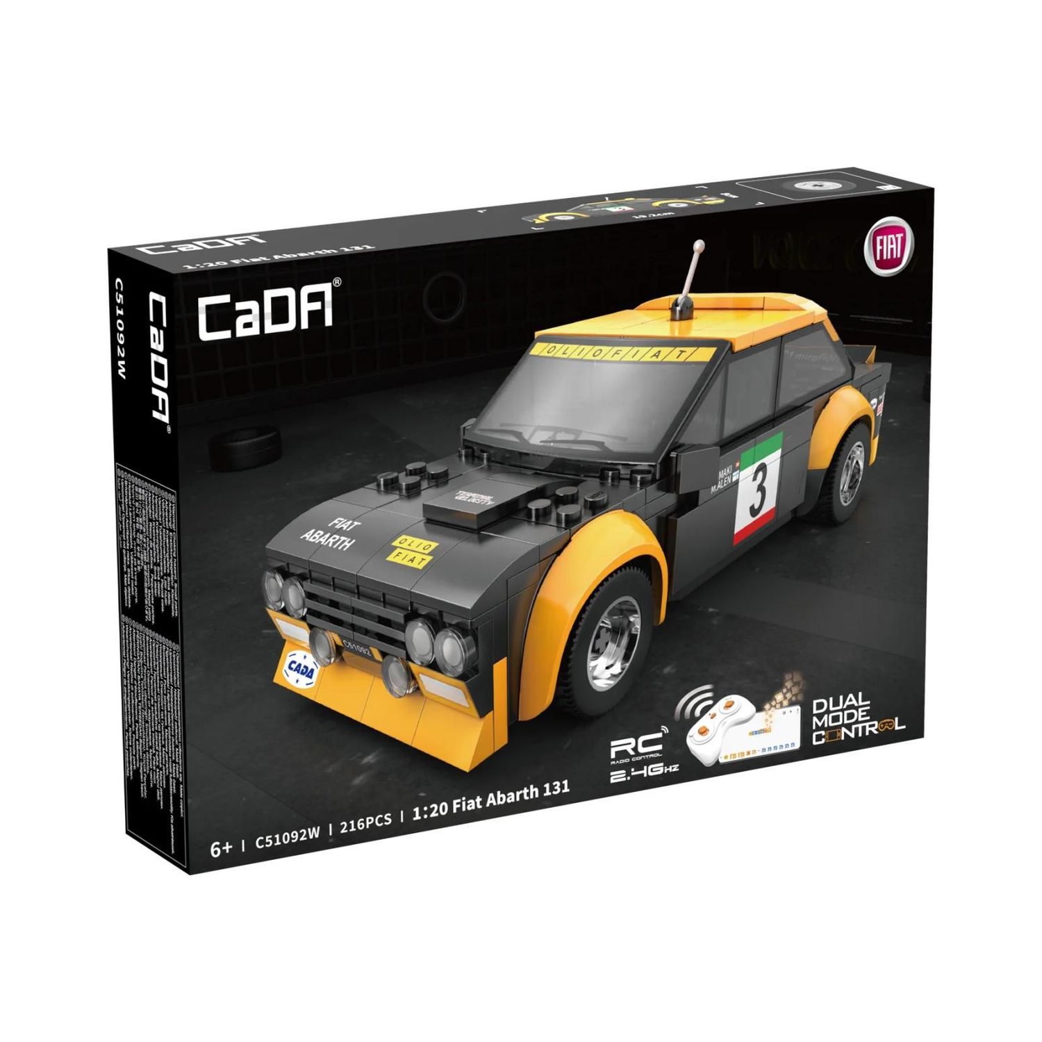 CaDA Fiat Abarth 131 (216 Teile) Dual Mode Controll