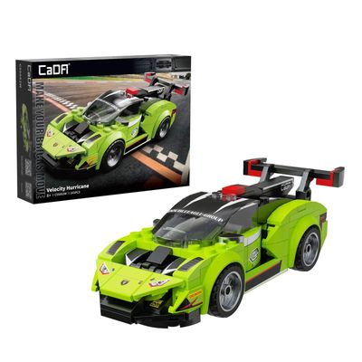 CaDA Velocity Hurricane 1:24 Sports Car (165 Teile) Auto Klemmbaustein
