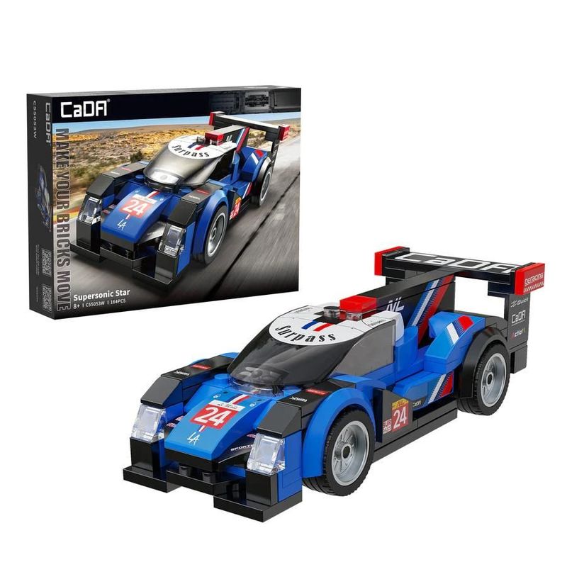 CaDA Supersonic Star 1:24 Sports Car (164 Teile) Auto Klemmbaustein