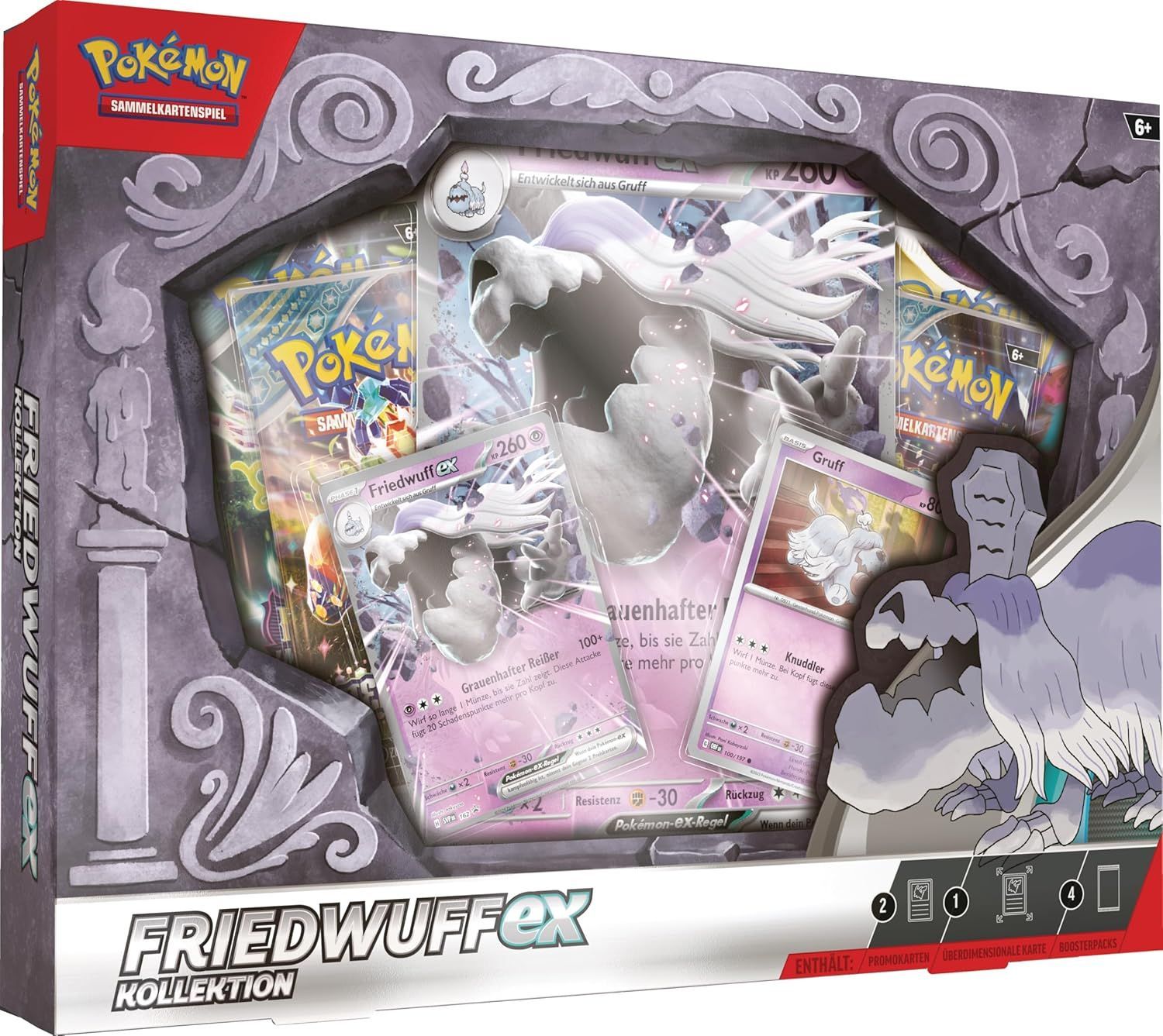 Pokemon Sammelkarten Friedwuff ex Kollektion Deutsch Booster