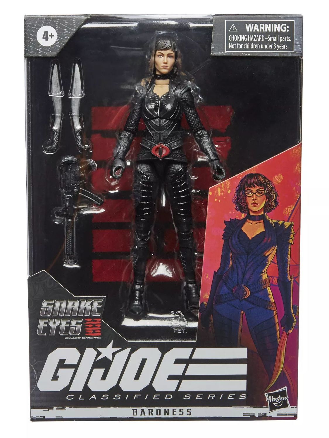 Hasbro G.I. Joe Classified Series Snake Eyes Origins Baroness Figur