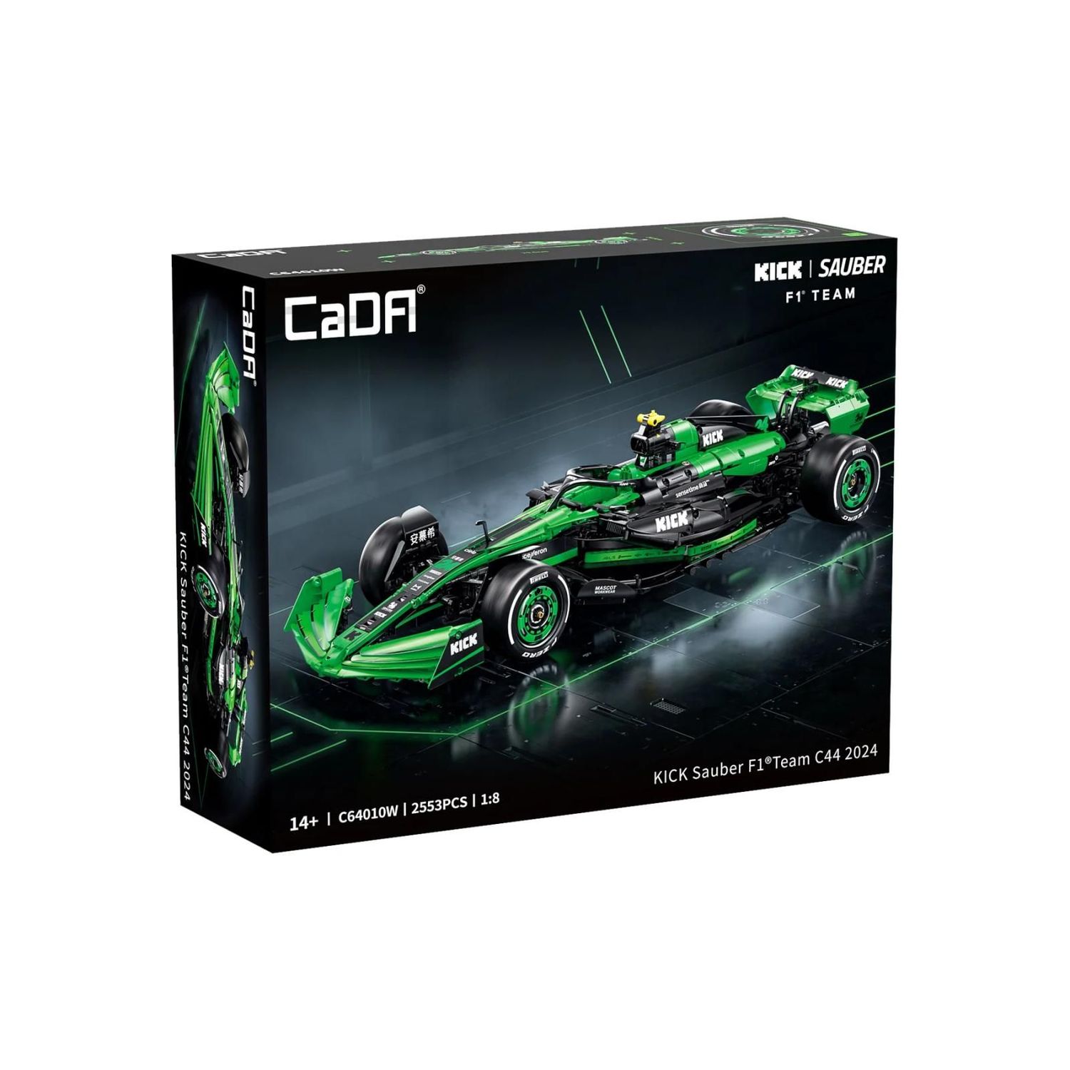 CaDA KlCK Sauber F1 Team Sportwagen C44 2024 1/8 (2553 Teile)
